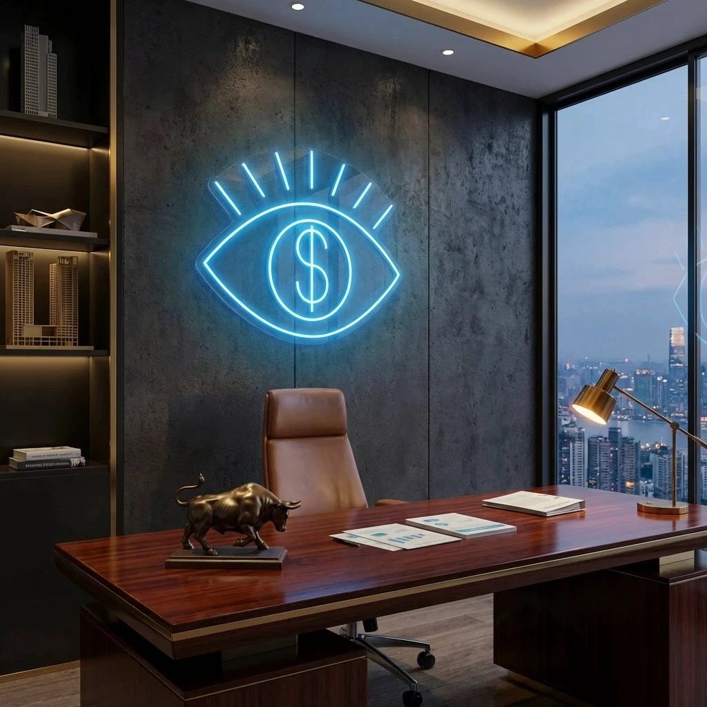 All Eye See Is Money Led Neon Sign Light