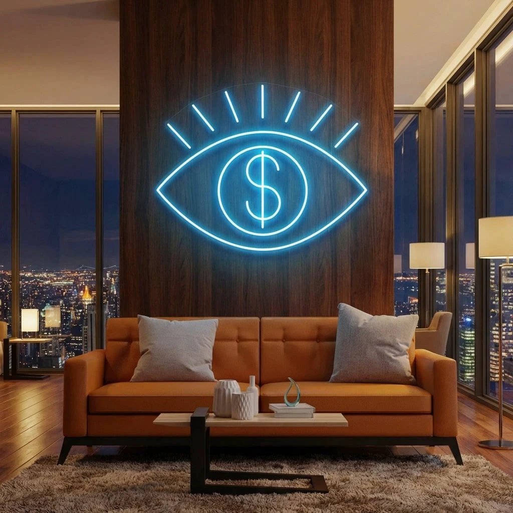 All Eye See Is Money Led Neon Sign Light