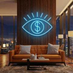 All Eye See Is Money Led Neon Sign Light