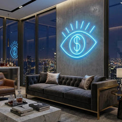 All Eye See Is Money Led Neon Sign Light