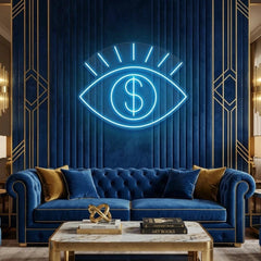 All Eye See Is Money Led Neon Sign Light