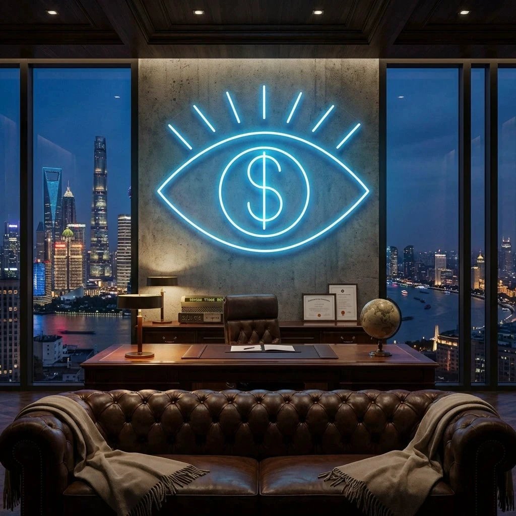 All Eye See Is Money Led Neon Sign Light