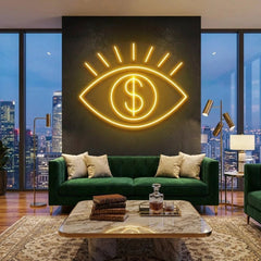 All Eye See Is Money Led Neon Sign Light