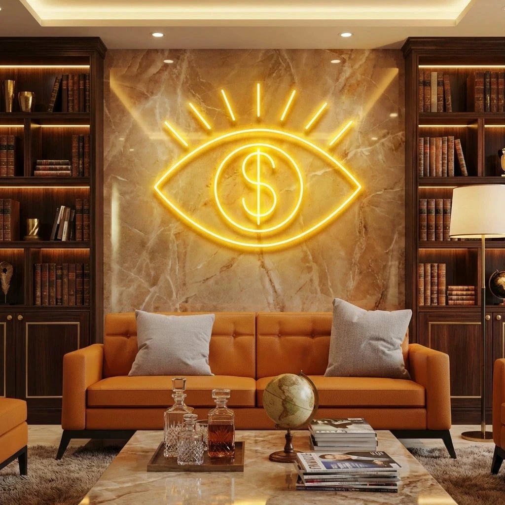 All Eye See Is Money Led Neon Sign Light