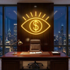 All Eye See Is Money Led Neon Sign Light