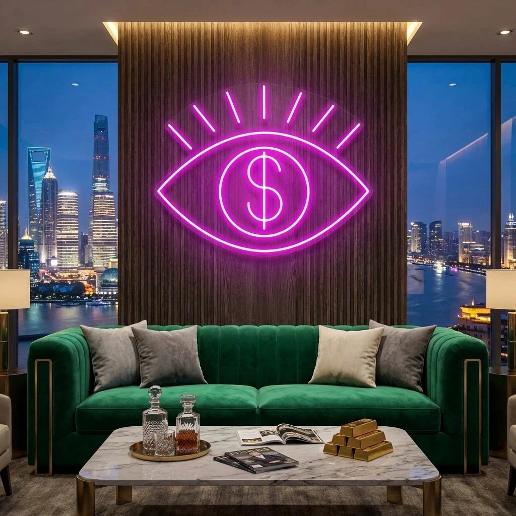 All Eye See Is Money Led Neon Sign Light