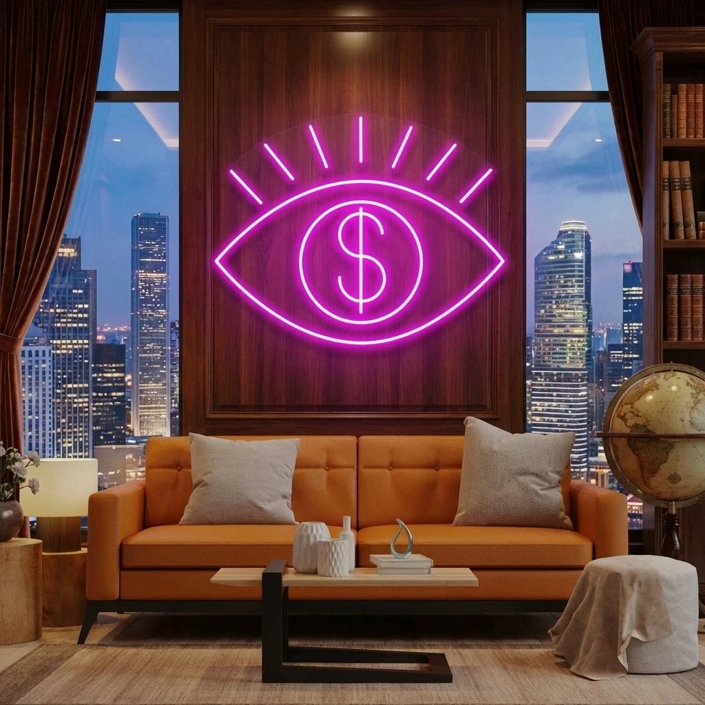 All Eye See Is Money Led Neon Sign Light