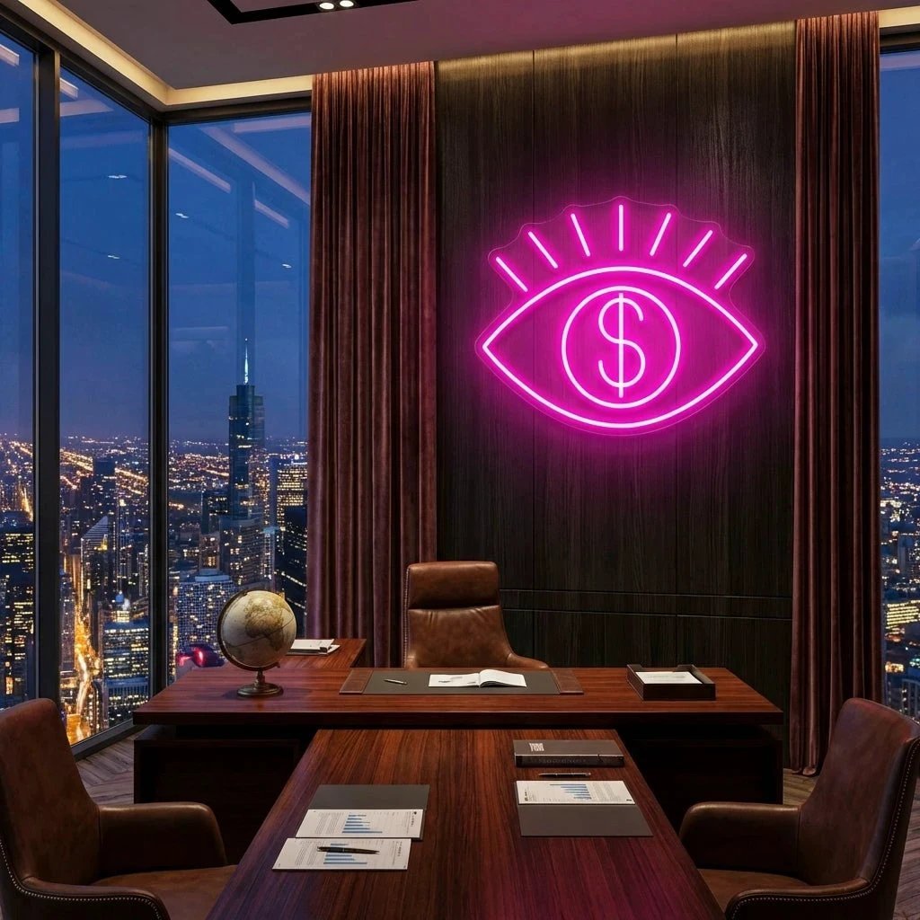 All Eye See Is Money Led Neon Sign Light