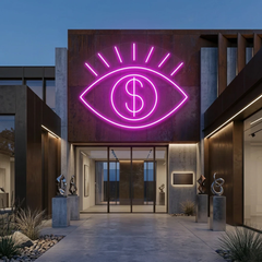 All Eye See Is Money Led Neon Sign Light