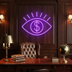 All Eye See Is Money Led Neon Sign Light