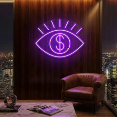 All Eye See Is Money Led Neon Sign Light