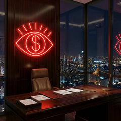 All Eye See Is Money Led Neon Sign Light