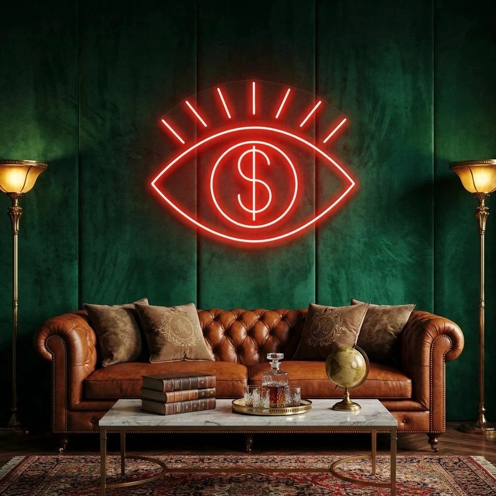 All Eye See Is Money Led Neon Sign Light