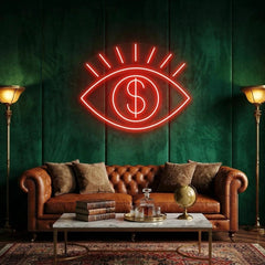 All Eye See Is Money Led Neon Sign Light