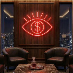 All Eye See Is Money Led Neon Sign Light