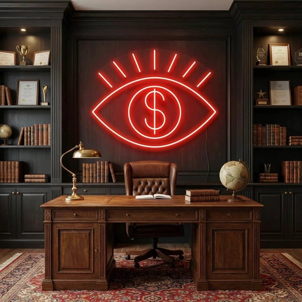All Eye See Is Money Led Neon Sign Light