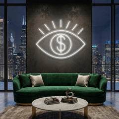 All Eye See Is Money Led Neon Sign Light