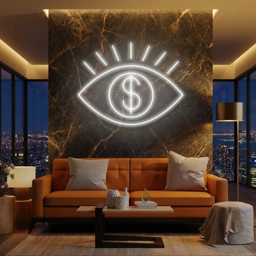 All Eye See Is Money Led Neon Sign Light