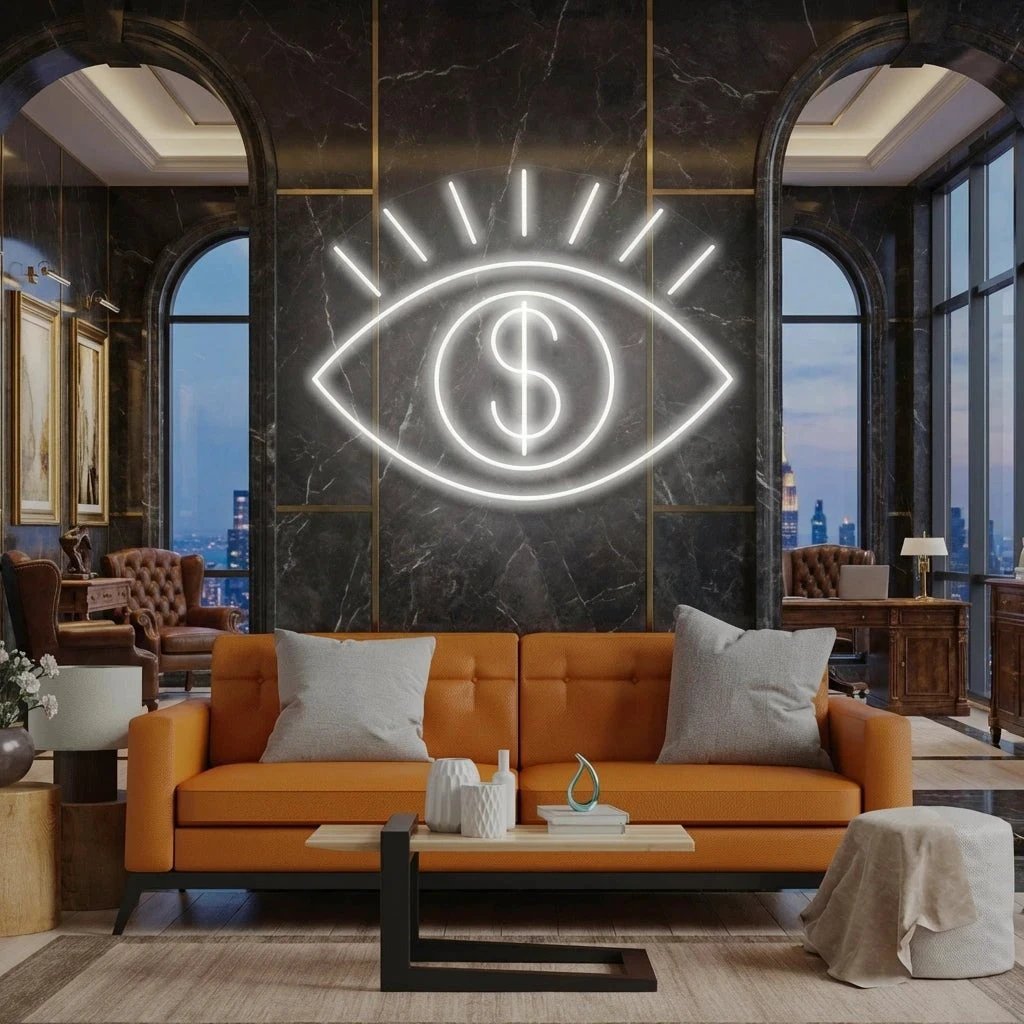 All Eye See Is Money Led Neon Sign Light