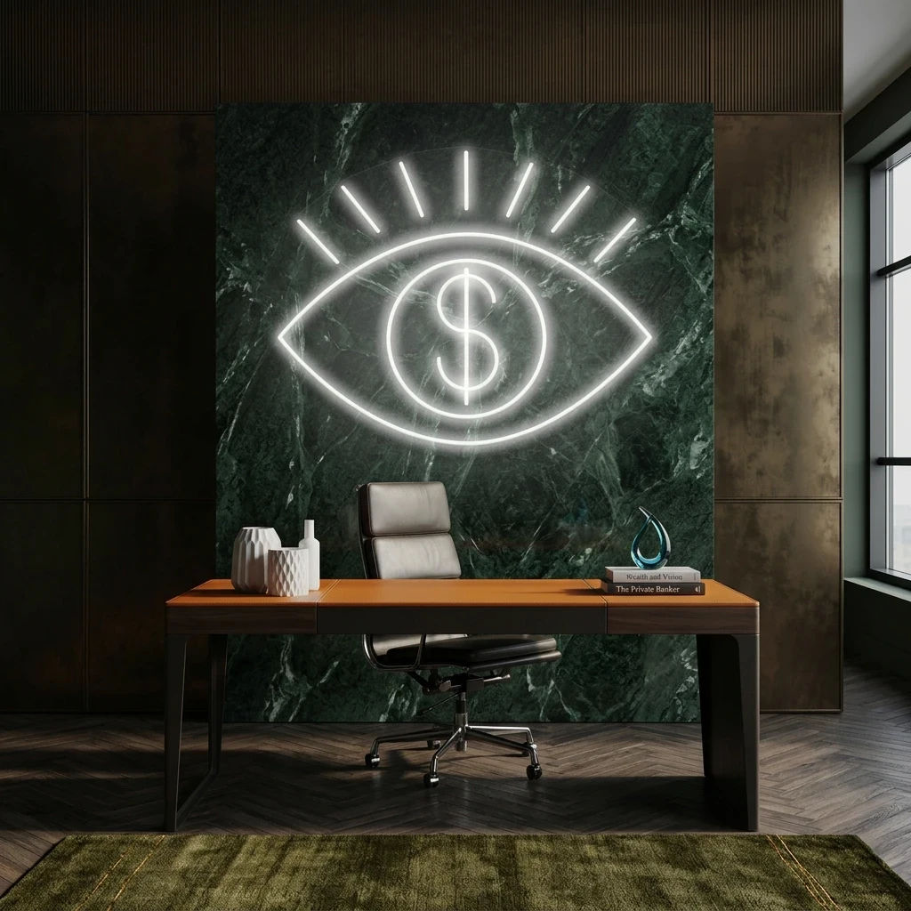 All Eye See Is Money Led Neon Sign Light