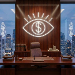 All Eye See Is Money Led Neon Sign Light