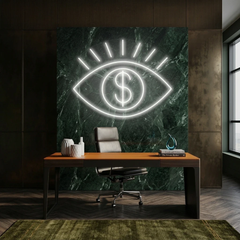 All Eye See Is Money Led Neon Sign Light