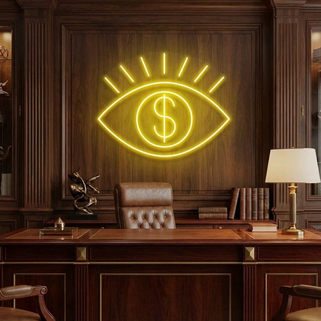 All Eye See Is Money Led Neon Sign Light