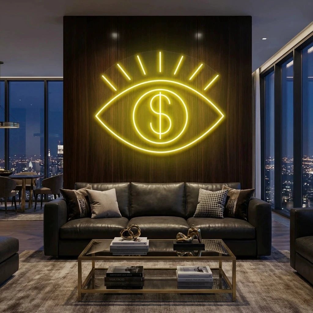 All Eye See Is Money Led Neon Sign Light