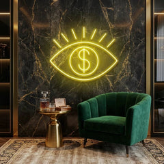 All Eye See Is Money Led Neon Sign Light