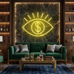 All Eye See Is Money Led Neon Sign Light