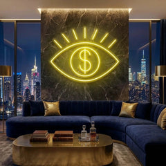 All Eye See Is Money Led Neon Sign Light