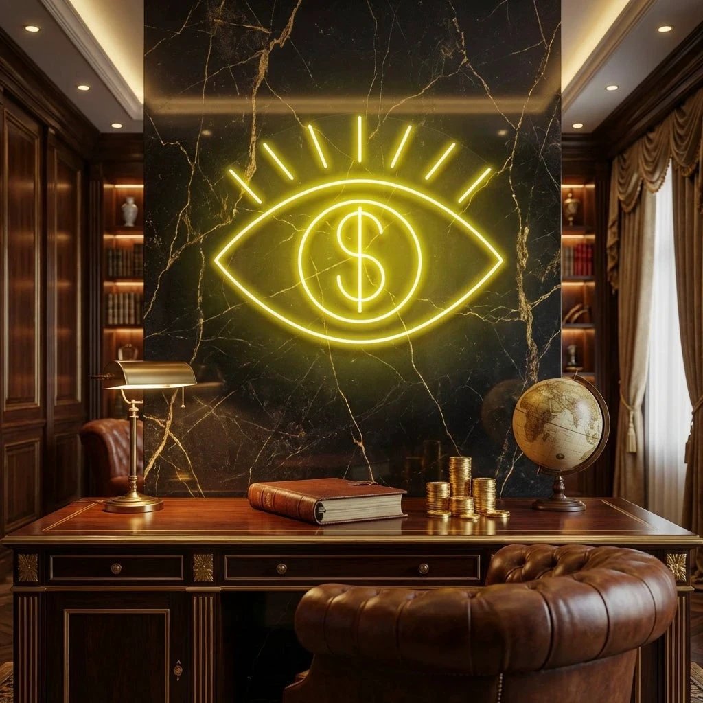 All Eye See Is Money Led Neon Sign Light
