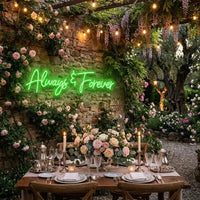 Always And Forever Wedding Neon Sign Light