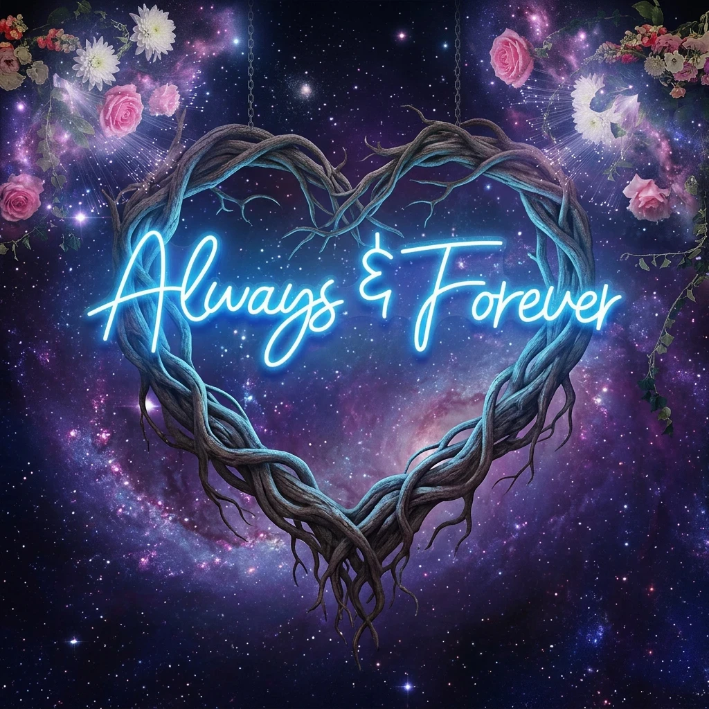 Always And Forever Wedding Neon Sign Light