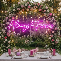Always And Forever Wedding Neon Sign Light