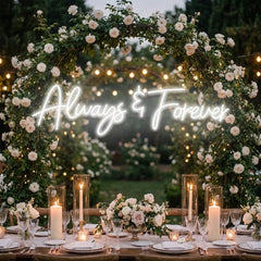 Always And Forever Wedding Neon Sign Light