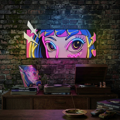 Radiant Gaze LED Neon Sign Light Pop Art