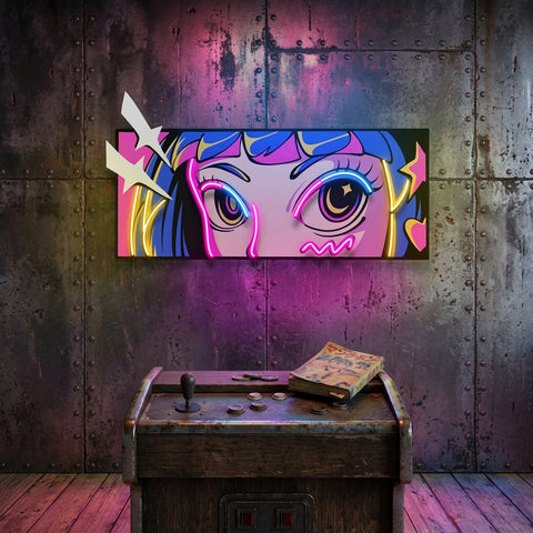 Radiant Gaze LED Neon Sign Light Pop Art