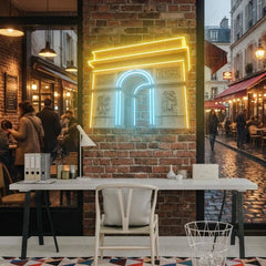 Arc de triomphe Neon Artwork Led Neon Sign Light