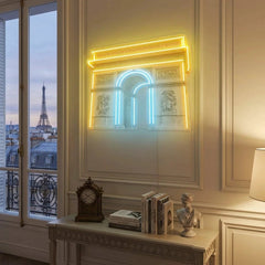 Arc de triomphe Neon Artwork Led Neon Sign Light