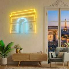 Arc de triomphe Neon Artwork Led Neon Sign Light