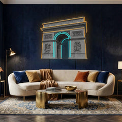 Arc de triomphe Neon Artwork Led Neon Sign Light