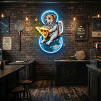 Astrodog Pizza LED Neon Sign Light Pop Art