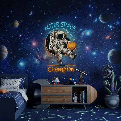 Astronaut Champion For Space Artwork Led Neon Sign Light