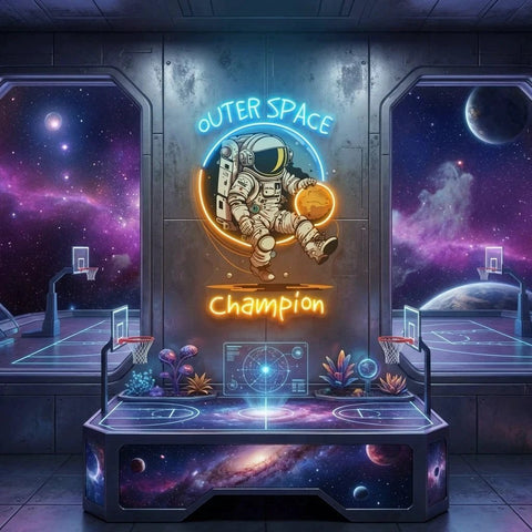 Astronaut Champion For Space Artwork Led Neon Sign Light