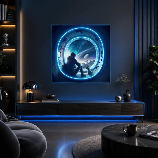 Astronaut In The Spacecraft LED Neon Sign Light Pop Art