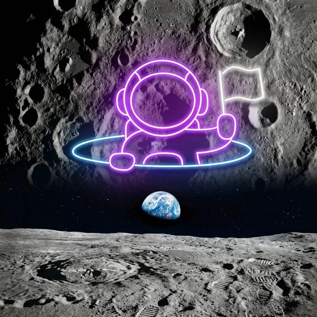 Astronaut 2 Led Neon Sign Light