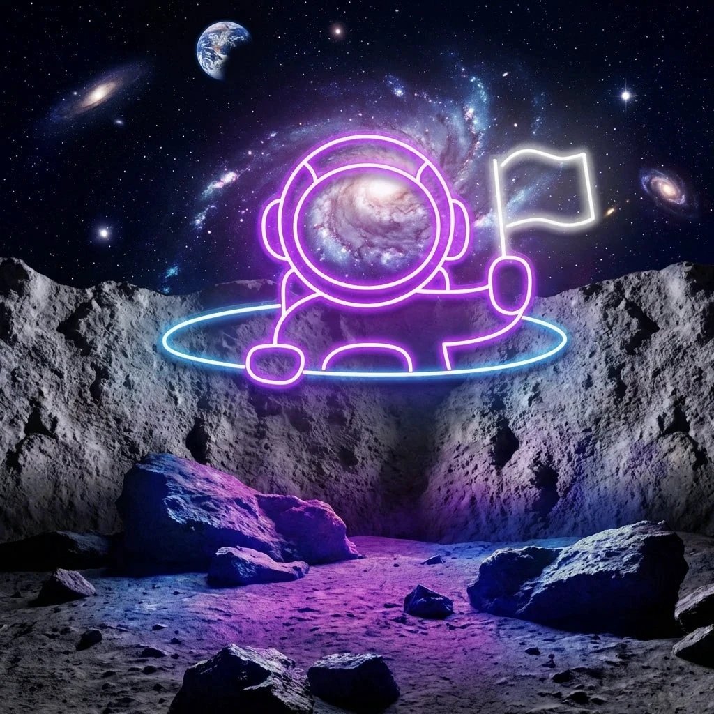 Astronaut 2 Led Neon Sign Light