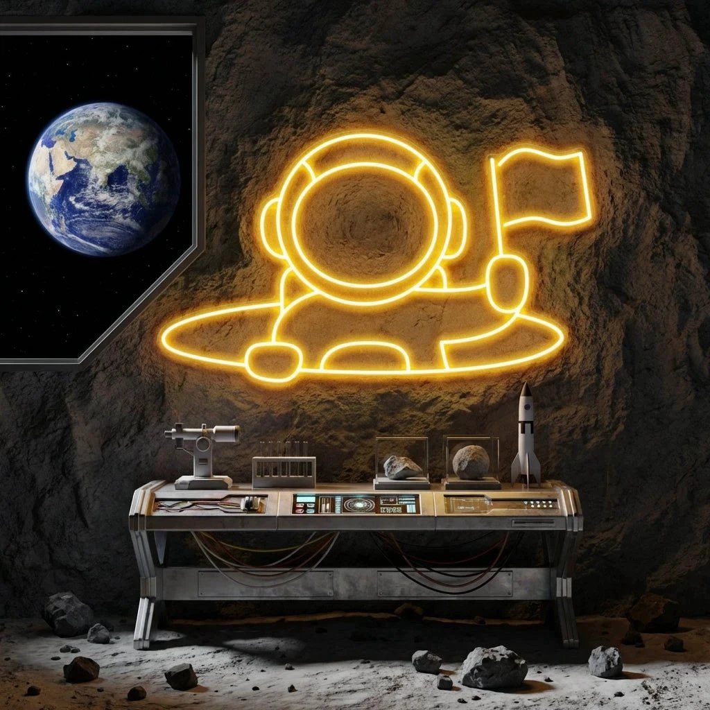 Astronaut 2 Led Neon Sign Light