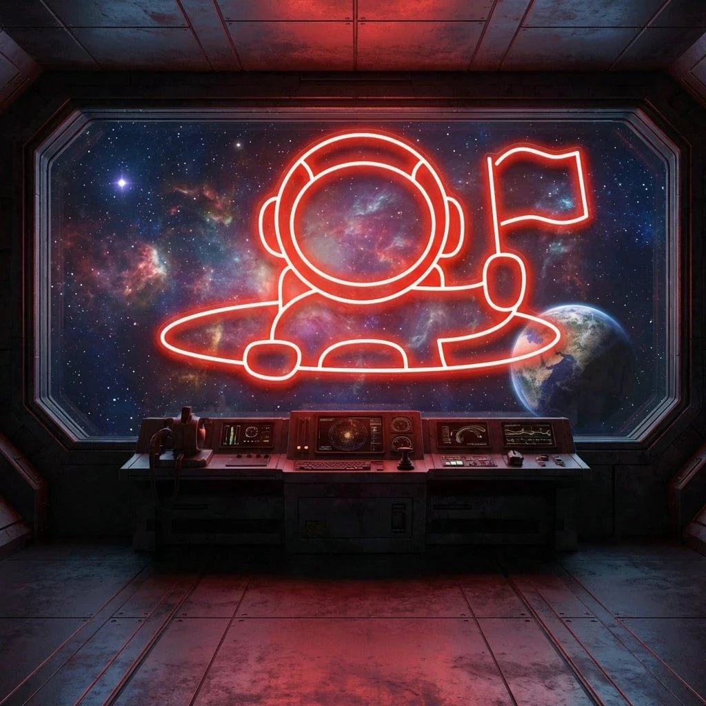 Astronaut 2 Led Neon Sign Light